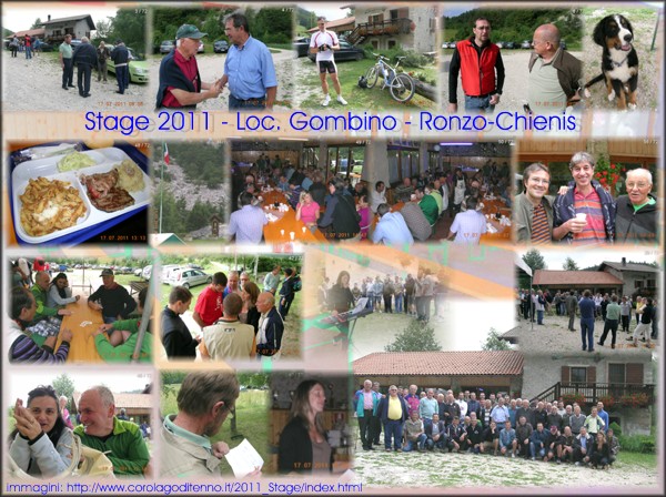 collage immagini tratte dal sito del Coro Lago di Tenno